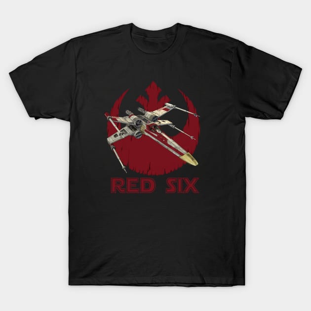 RED SIX T-Shirt by DistractedGeek